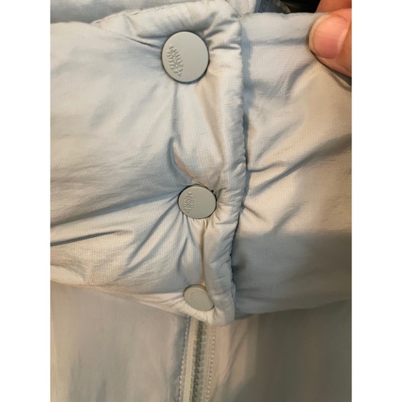 Free People Movement Like A Dream Long Reversible Puffer Coat Smoked Sage XL - Picture 12 of 16